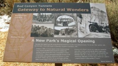 Red Canyon Tunnels Marker image. Click for full size.