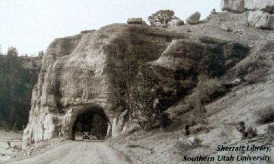 Photo on Red Canyon Tunnels Marker image. Click for full size.