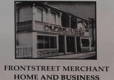 Frontstreet Merchants Marker, close-up image. Click for full size.