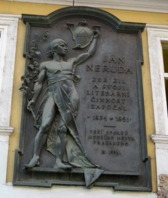 Jan Neruda Marker. Click for full size. Jan Neruda Marker image. Click for full size.