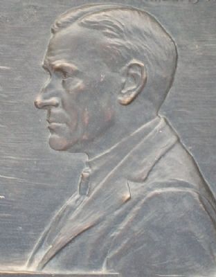 Profile of Stephen Tyng Mather on Marker image. Click for full size.