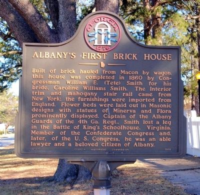Albanys First Brick House Marker image. Click for full size.