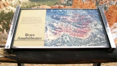 Bryce Amphitheater Marker. Click for full size. Bryce Amphitheater Marker image. Click for full size.
