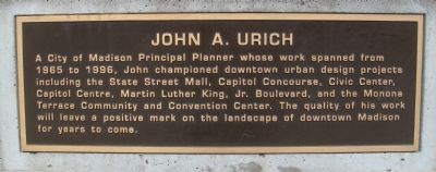 John A. Urich Marker image. Click for full size.