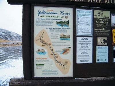 Along the Yellowstone River Marker image. Click for full size.