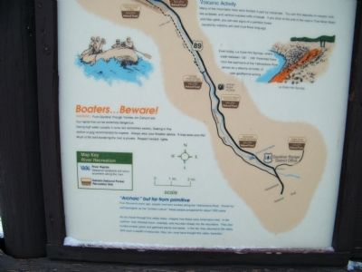 Along the Yellowstone River Marker - close-up of lower portion. Click for full size. Along the Yellowstone River Marker - close-up of lower portion image. Click for full size.