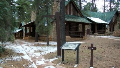 Cabins and Streetscape Marker image. Click for full size.