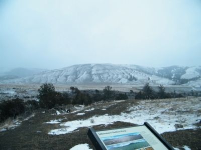 Yellowstone's Northern Range in background of marker image. Click for full size.