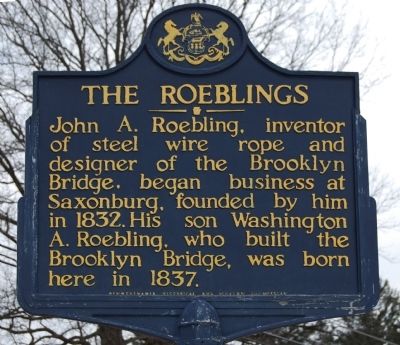 The Roeblings Marker image. Click for full size.
