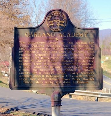 Oakland Academy Marker image. Click for full size.