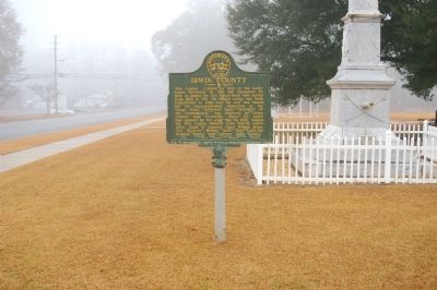 Irwin County Marker. Click for full size. Irwin County Marker image. Click for full size.