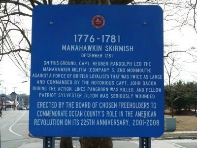 Manahawkin Skirmish Marker image. Click for full size.