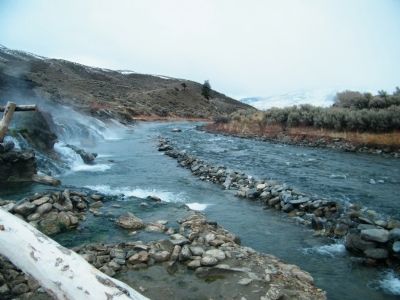 Boiling River at Gardner River looking downstream image. Click for full size.