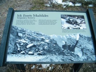Mt. Everts Mudslides Marker image. Click for full size.