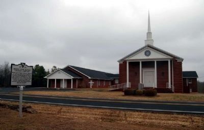 Mount Zion Baptist Church and Marker image. Click for full size.