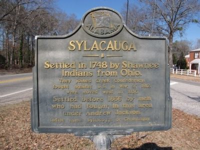 Sylacauga Marker image. Click for full size.