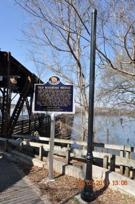 Old Railroad Bridge Marker image. Click for full size.