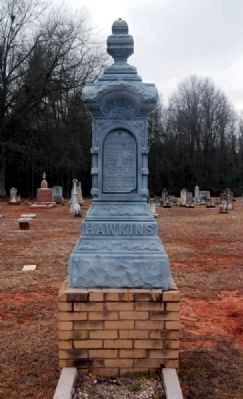 Joshua Hawkins Monument -<br>East Inscription image. Click for full size.