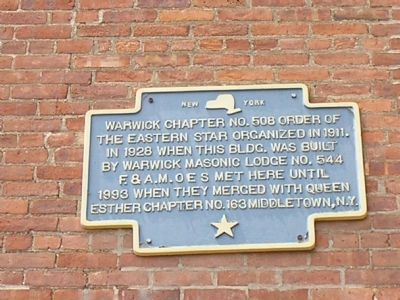 Order of the Eastern Star Marker image. Click for full size.