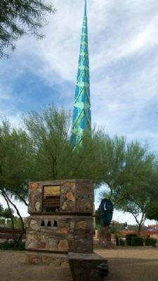 Frank Lloyd Wright and Arizona Marker. Click for full size. Frank Lloyd Wright and Arizona Marker image. Click for full size.