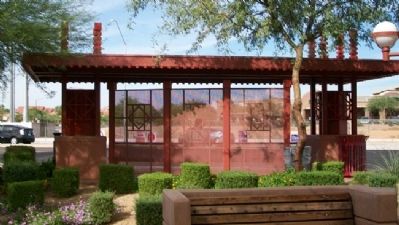 Frank Lloyd Wright Park Bus Stop Shelter. Click for full size. Frank Lloyd Wright Park Bus Stop Shelter image. Click for full size.