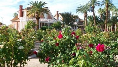 Rose Garden in Front of Main House & Guest House image. Click for full size.