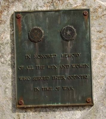 Inman Veterans Monument. Click for full size. Inman Veterans Monument image. Click for full size.