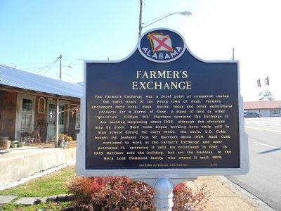 Farmer's Exchange Marker image. Click for full size.