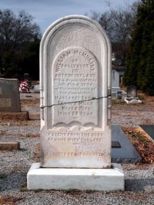 William McMurtry Tombstone image. Click for full size.