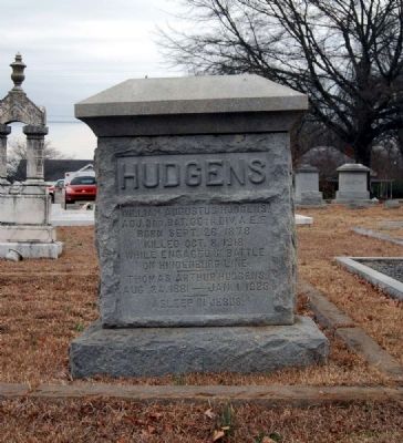 Hudgens Tombstone image. Click for full size.
