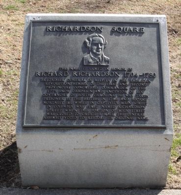 Richardson Square Marker. Click for full size. Richardson Square Marker image. Click for full size.