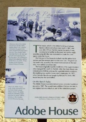 Adobe House Marker image. Click for full size.