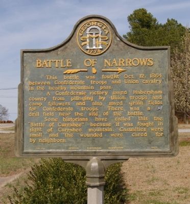 Battle of Narrows Marker image. Click for full size.
