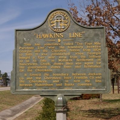 “Hawkins Line” Marker image. Click for full size.