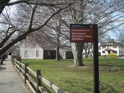 Secondary Marker at Adams Birthplace. Click for full size. Secondary Marker at Adams Birthplace image. Click for full size.