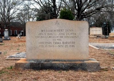 William Robert Dunn and<br>Hibernia Emma Barmore Tombstone. Click for full size. William Robert Dunn and<br>Hibernia Emma Barmore Tombstone image. Click for full size.