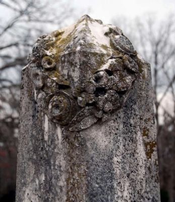Andrew Dunn, M.D. Tombstone -<br>Wreat Atop the Tombstone. Click for full size. Andrew Dunn, M.D. Tombstone -<br>Wreat Atop the Tombstone image. Click for full size.
