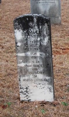 Samuel Agnew Tombstone. Click for full size. Samuel Agnew Tombstone image. Click for full size.