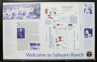 Welcome to Sahuaro Ranch Marker image. Click for full size.