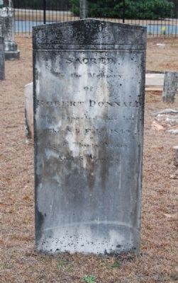 Robert Donnald Tombstone. Click for full size. Robert Donnald Tombstone image. Click for full size.