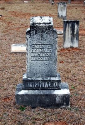 Emily C. Donald Tombstone image. Click for full size.