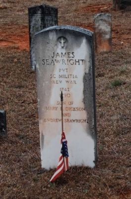 James Seawright Sr. Tombstone image. Click for full size.