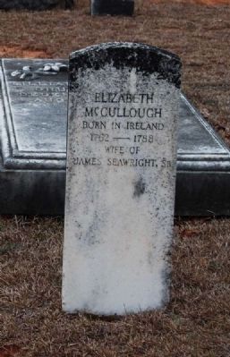 Elizabeth McCullough Tombstone. Click for full size. Elizabeth McCullough Tombstone image. Click for full size.