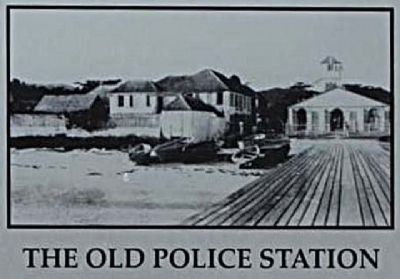 The Old Police Station Marker, close-up. Click for full size. The Old Police Station Marker, close-up image. Click for full size.
