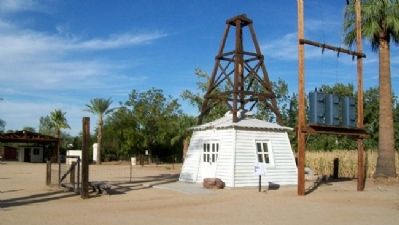 Well House and Marker. Click for full size. Well House and Marker image. Click for full size.