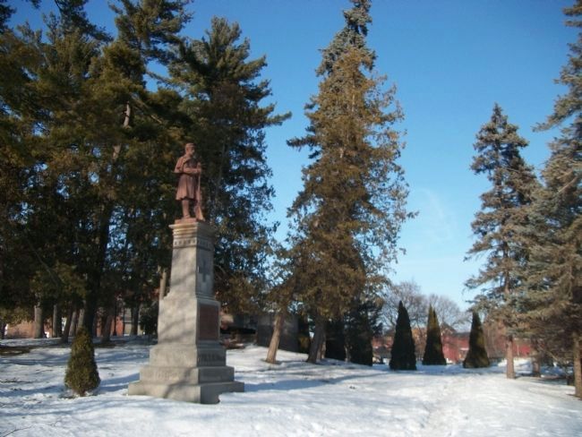 The 77th Regiment, New York Volunteers Monument<br>In Congress Park, Saratoga Springs image. Click for full size.