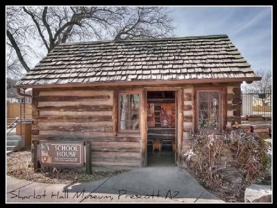 Pioneer Schoolhouse on Display at the Sharlot Hall Museum image. Click for full size.