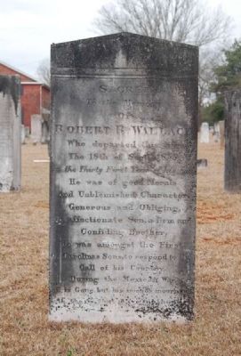 Robert R. Wallace Tombstone image. Click for full size.