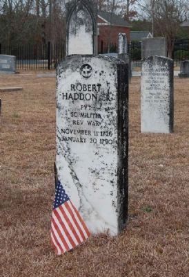 Robert Hadden, Sr. Tombstone image. Click for full size.