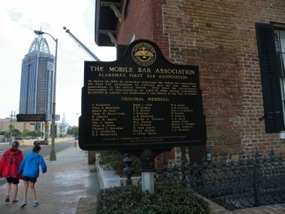 The Mobile Bar Association Marker. Click for full size. The Mobile Bar Association Marker image. Click for full size.